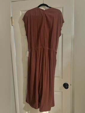 Eileen Fisher Rust Brown Wide-Leg Jumpsuit